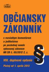  Občiansky zákonník 2013 – VIII. Vydanie - supershop.sk