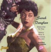 VAUGHAN SARAH  - 2xCD DEDICATED TO YOU