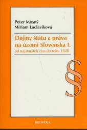  Dejiny štátu a práva na území Slovenska I. - suprshop.cz