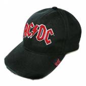 AC/DC =BASEBALL CAP= =CAP=  - CAP RED ON WHITE LOG..