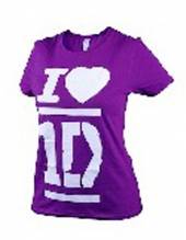 ONE DIRECTION =T-SHIRT=  - TR I LOVE - GIRLIE/PURPLE