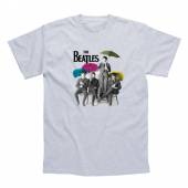 BEATLES =T-SHIRT=  - TR UMBRELLA -L- WHITE