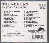  FIVE SATINS SING THEIR GREATEST HITS - suprshop.cz