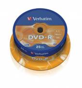  Verbatim - DVD-R  4,7GB  16x  25ks v cake obale - suprshop.cz