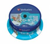 VERBATIM  - CD VERBATIM CD-R BEDRUCKBAR 25ER