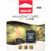  MicroSDHC 8GB CL10 + adpt 854716 MAXELL - suprshop.cz