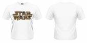 STAR WARS =T-SHIRT=  - TR CHEWIE HAIR -M- WHITE