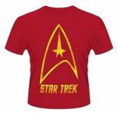 STAR TREK =T-SHIRT=  - TR BADGE LOGO (CHERRY) -XXL-