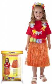  Sukně Hawaii dětská 45 cm, oranžová - supershop.sk