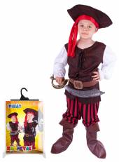  Karnevalový kostým pirát, klobouk, boty, vel. M - supershop.sk