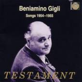 GIGLI BENIAMINO  - CD BENIAMINO GIGLI-SONGS 1954-1955