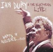 IAN DURY & THE BLOCKHEADS  - CD WARTS 'N' AUDIENCE