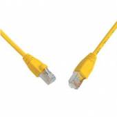  Patch kabel CAT6 SFTP PVC 0,5m žlutý - suprshop.cz
