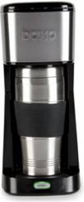  DOMO MYCOFFEE OSOBNÝ KÁVOVAR S TERMOHRNČEKOM 400 ML, ČIERNY - supershop.sk