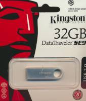 KINGSTON 32 GB . USB KLÚČ . DATATRAVELER SE9 KOVOVÝ - supershop.sk