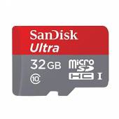  SANDISK Micro SD card SDHC 32GB Ultra Android Class 10 UHS-I 80 MB/s + SD adaptér - suprshop.cz