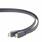  Kabel propojovací HDMI 1.4 + Ethernet plochý , zlacené konektory, 3m  - suprshop.cz