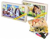  Puzzle dřevěné zvířata, 2 druhy - supershop.sk