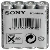  SONY Baterie tužkové R03NUP4B-EE, 4ks R3/AAA SUPER - suprshop.cz