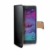  CELLY POUZDRO TYPU KNIHA WALLET GALAXY NOTE 4, ČERNÉ - supershop.sk