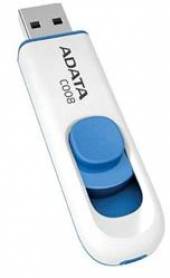  16GB USB ADATA C008  bílo/modrá (potisk) - suprshop.cz