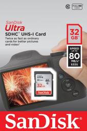  139767 SDHC 32GB 80M UHS-I ULTRA SANDISK - suprshop.cz