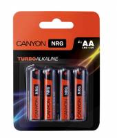 CANYON NRG ALKALINE BATTERY AA, 4PCS/PACK - supershop.sk