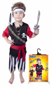  Karnevalový kostým pirát s šátkem vel. S - supershop.sk