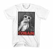 COBAIN KURT =T-SHIRT=  - TR CIGARETTE -S- WHITE