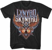 LYNYRD SKYNYRD =T-SHIRT=  - TR CROSSED GUITARS -L- BLACK