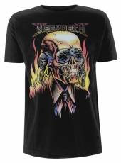 MEGADETH =T-SHIRT=  - TR FLAMING VIC -L- BLACK