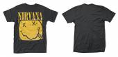 NIRVANA =T-SHIRT=  - TR BOX SMILEY -M- BLACK