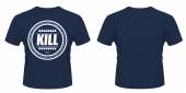 KILL BRAND =T-SHIRT=  - TR SWAG LOGO CIRCLE -L- BLUE