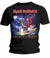 IRON MAIDEN =T-SHIRT=  - TR LEGACY BEAST FIGHT BLACK T-SHIRT