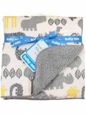  Dětská oboustranná deka Baby Mix šedá Šedá  - supershop.sk