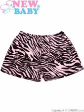  Dětské kraťasy New Baby Zebra růžové Růžová 86 (12-18 m) - supershop.sk