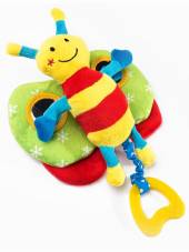  Edukační plyšová hračka Sensillo motýlek s pískátkem Žlutá  - supershop.sk