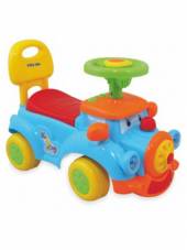  Dětské jezdítko se zvukem Baby Mix Happy Train modré Modrá  - supershop.sk