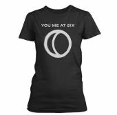 YOU ME AT SIX =T-SHIRT=  - TR HALF MOON -L- GIRLIE