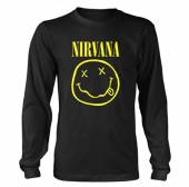 NIRVANA.=T-SHIRT=  - TR SMILEY LOGO -L-