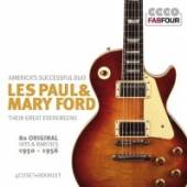 LES PAUL & FORD MARY  - 4xCD THEIR GREAT EVERGREENS