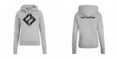  EQUAL LOGO GREY GIRL HOODIE - suprshop.cz