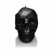  LARGE LOW POLY SKULL - BLACK METALLIC - supershop.sk