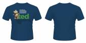 MOVIE =T-SHIRT=  - TR TED -OH COME ON -XXL-BLUE
