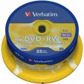  VERBATIM DVD+RW 4X/43489 INH. 25 STK - supershop.sk