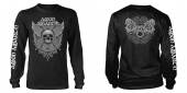 AMON AMARTH  - LS GREY SKULL (BLACK) [velkost XXL]