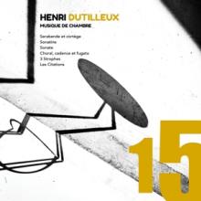  DUTILLEUX - MUSIQUE DE CHAMBRE - suprshop.cz