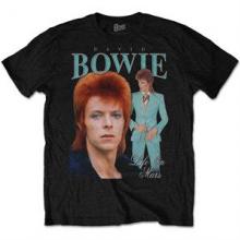 BOWIE DAVID =T-SHIRT=  - TR LIFE ON MARS HOMAGE.. -S-