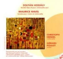 RAVEL KODALY  - CD SONATA FOR CELLO IN B MI