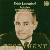 LEINSDORF ERICH - BOSTON SYMPH  - CD SYMPHONIEN NR 5 & 3